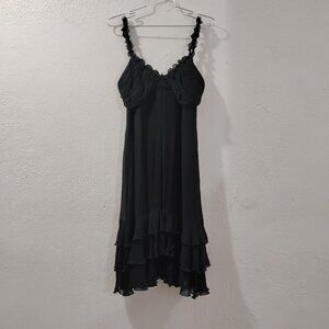 silk -new | size 4 nine west  | multiples layers ribbed, silk midi dress